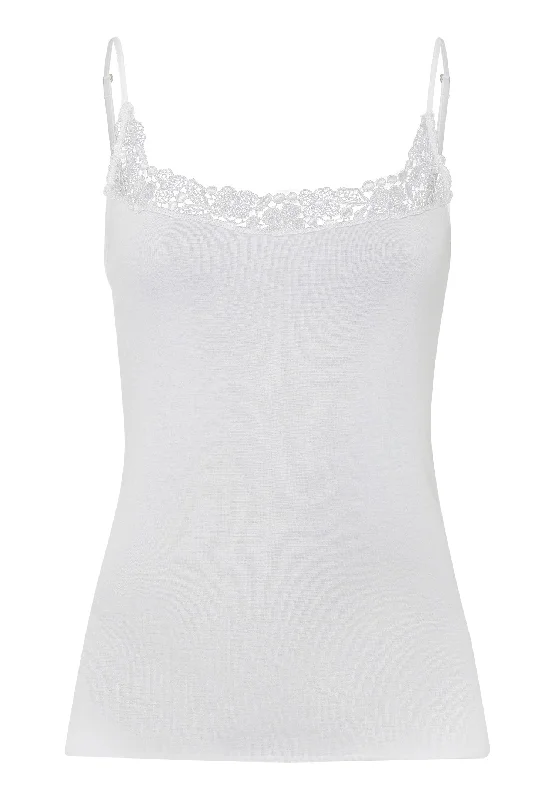 Michelle Spaghetti Cami | White 70946-101