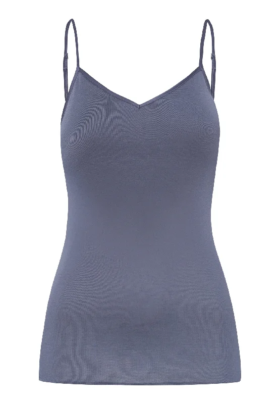 71605 Cotton Seamless Spaghetti Camisole Padded - 2656 Pigeon