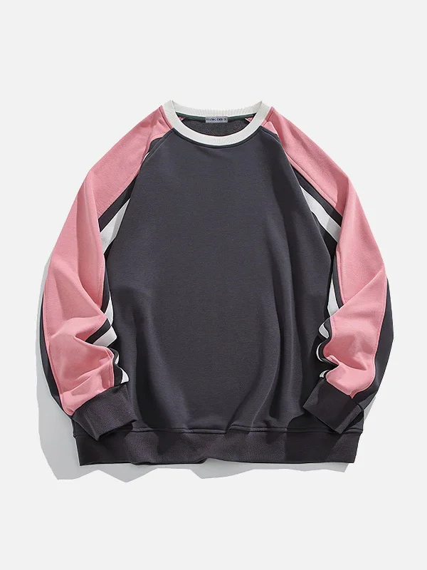 Aelfric Eden Patchwork Color Blocking Sweatshirt