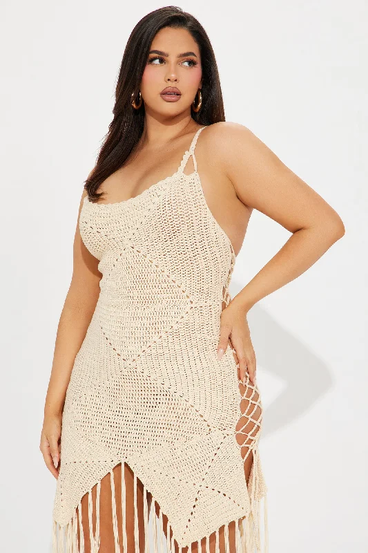 Andrea Crochet Mini Dress - Cream