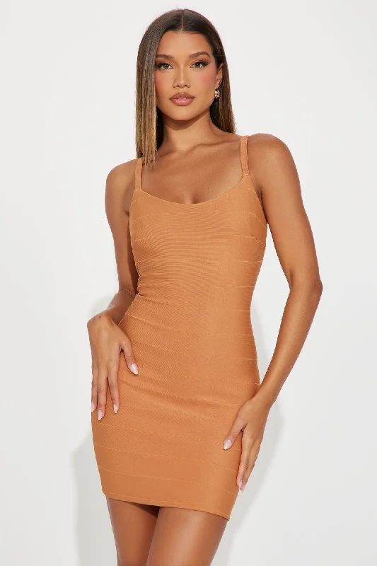 Bailey Bandage Mini Dress - Copper