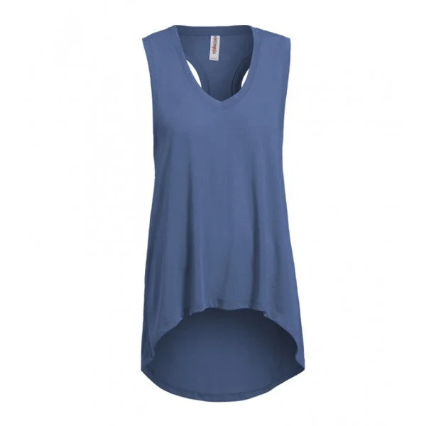 Expert Women's Stone Blue Siro V-Neck Racerback