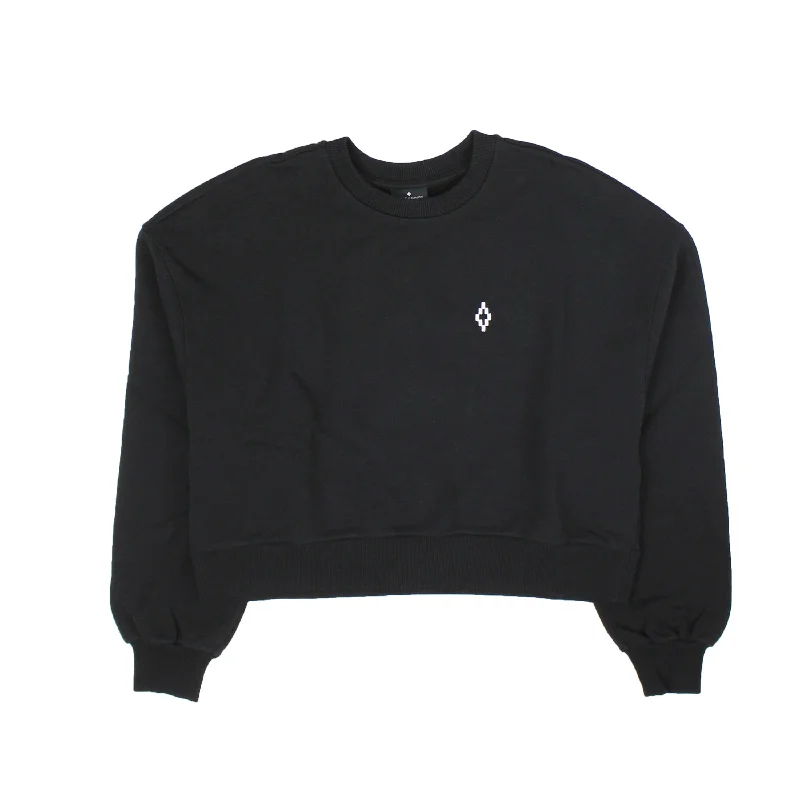 Black FLOWER SHIPPING REGULAR CREWNECK