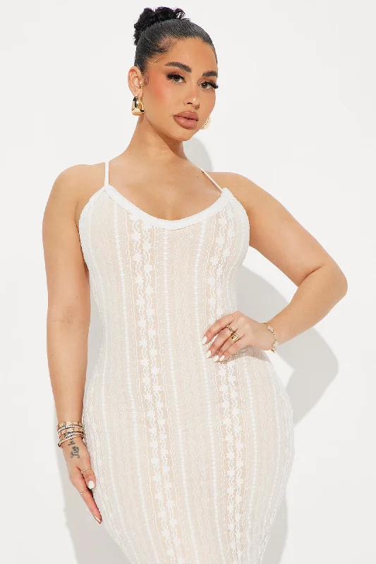 Chelsi Lace Maxi Dress Set - White