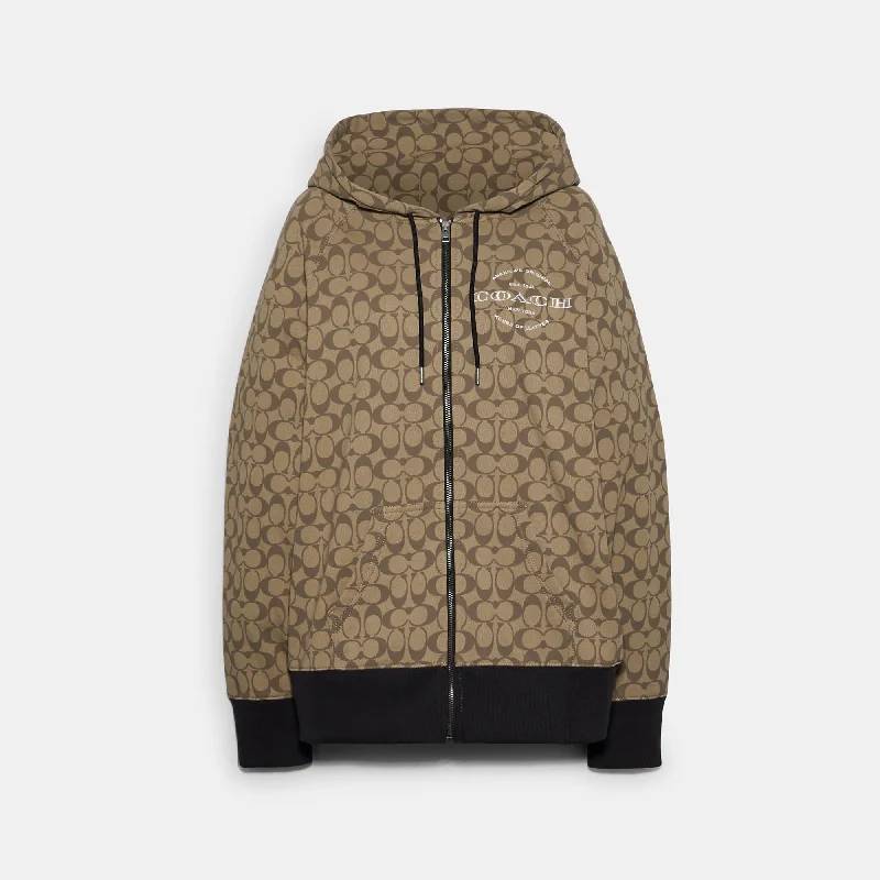 Coach Outlet Signature Zip Hoodie