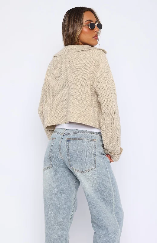 Cosy Embrace Knit Sweater Oat