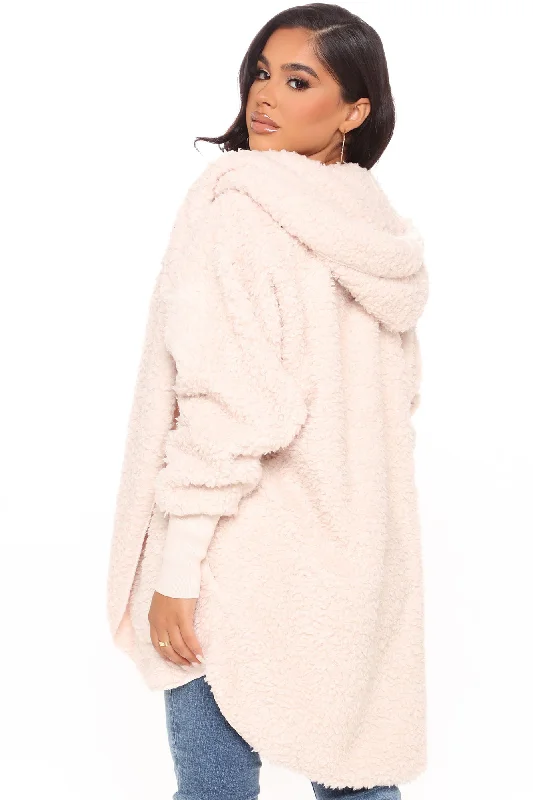 Cozied Up Together Faux Sherpa Jacket - Oatmeal