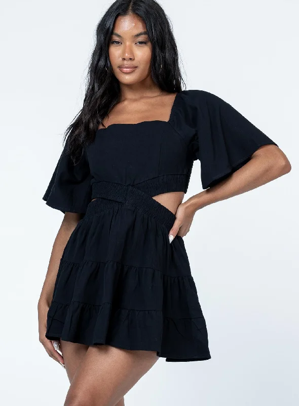 Dark Star Mini Dress Black