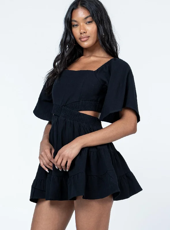 Dark Star Mini Dress Black