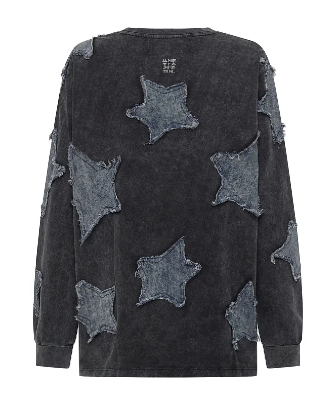 DENIM STAR BOYFRIEND LONGSLEEVE TEE