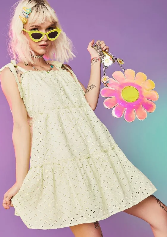 Dude Gimme Some Sugar Eyelet Babydoll Dress