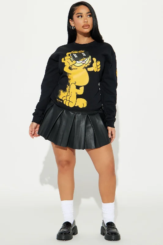 Garfield Crew Neck Sweatshirt - Black