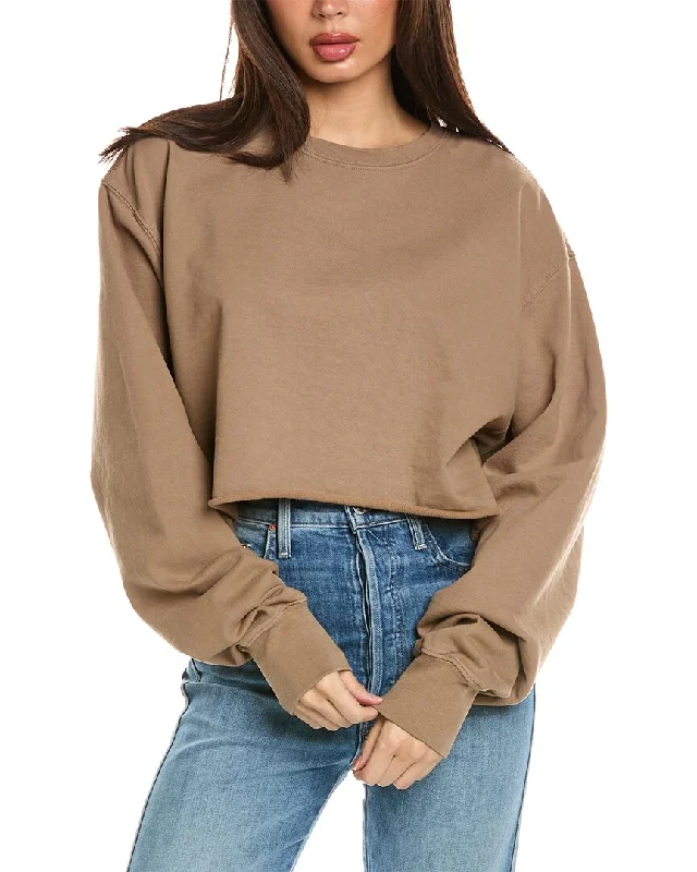 GOOD AMERICAN Cropped & Cool Sweatshirt