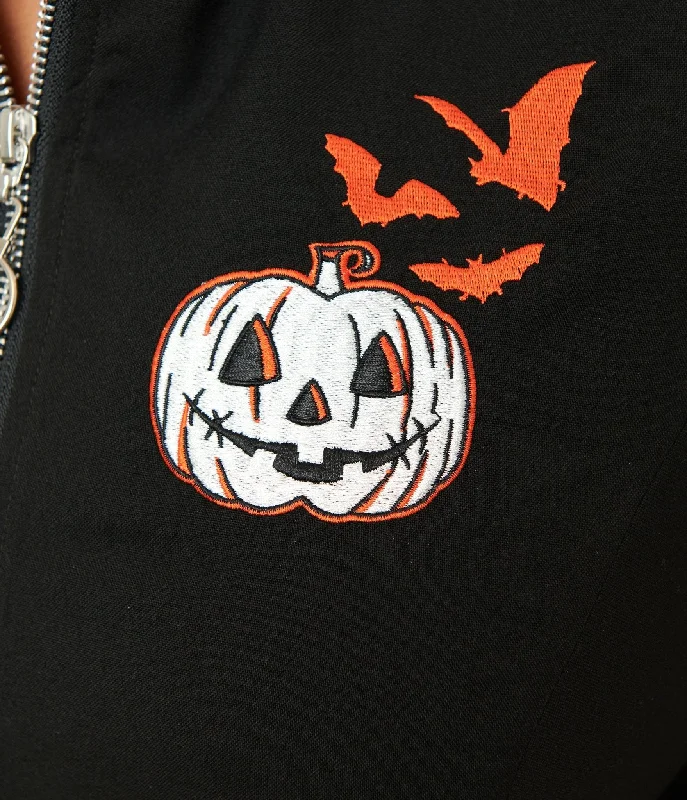 Hell Bunny Plus Size Black Jack-O-Lantern T-Shirt Dress