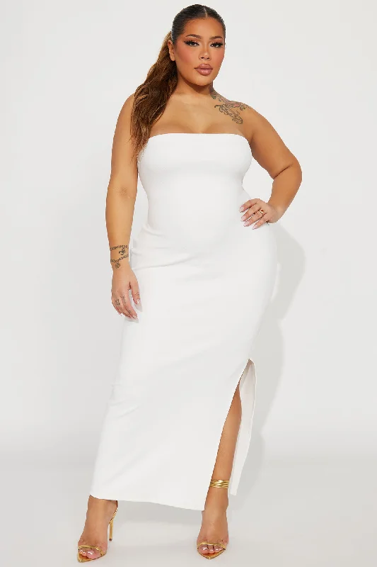 Janet Midi Dress - White