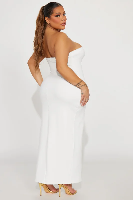 Janet Midi Dress - White