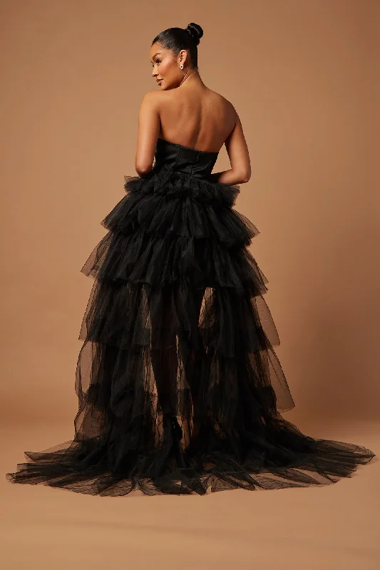 Julianna Tulle Gown - Black