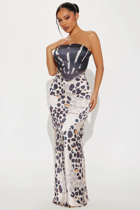 Kendall Tube Maxi Dress - Leopard