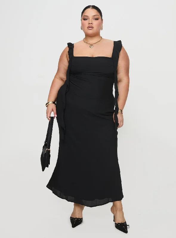 Lanai Maxi Dress Black Curve