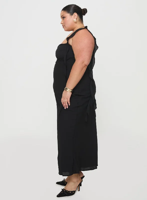 Lanai Maxi Dress Black Curve