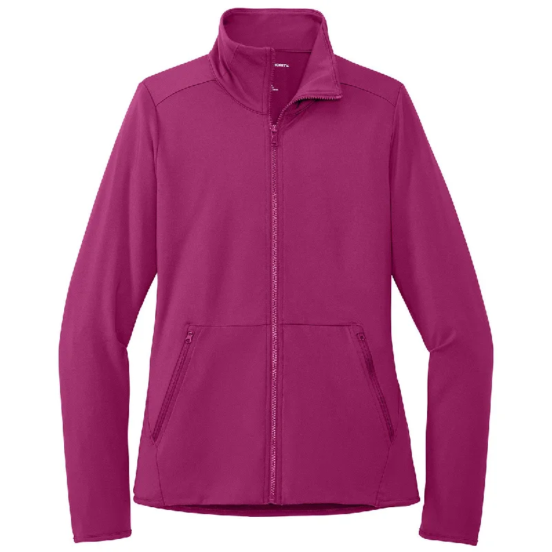 Port Authority Women's Wine Accord Stretch Fleece Full-Zip