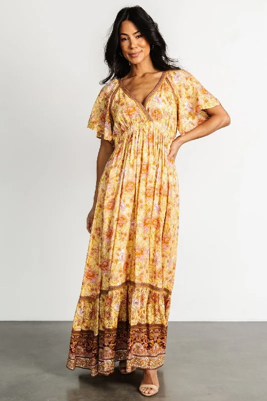 Marietta Maxi Dress | Golden Floral