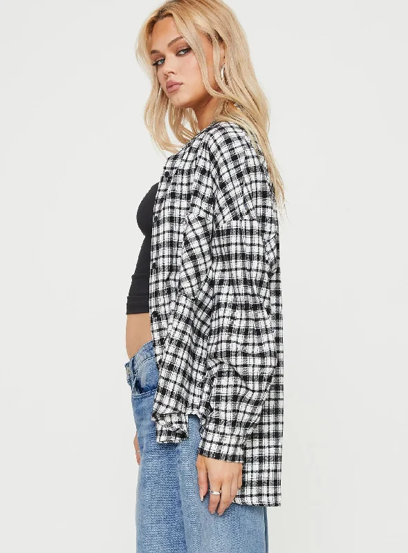 Medley Shirt Black / White Check