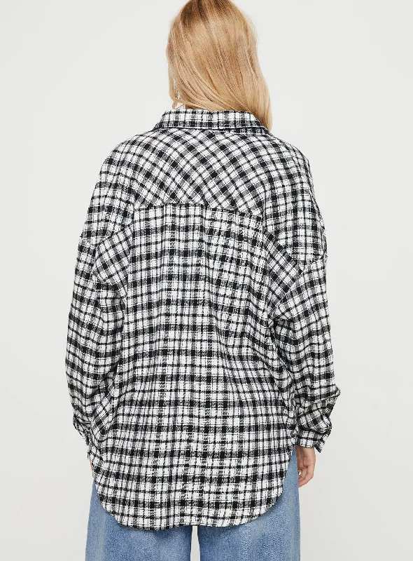 Medley Shirt Black / White Check