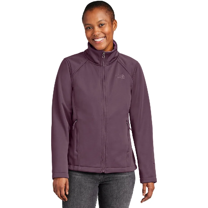 The North Face Women's TNF Blackberry Wine Chest Logo Ridgewall Soft Shell Jacket