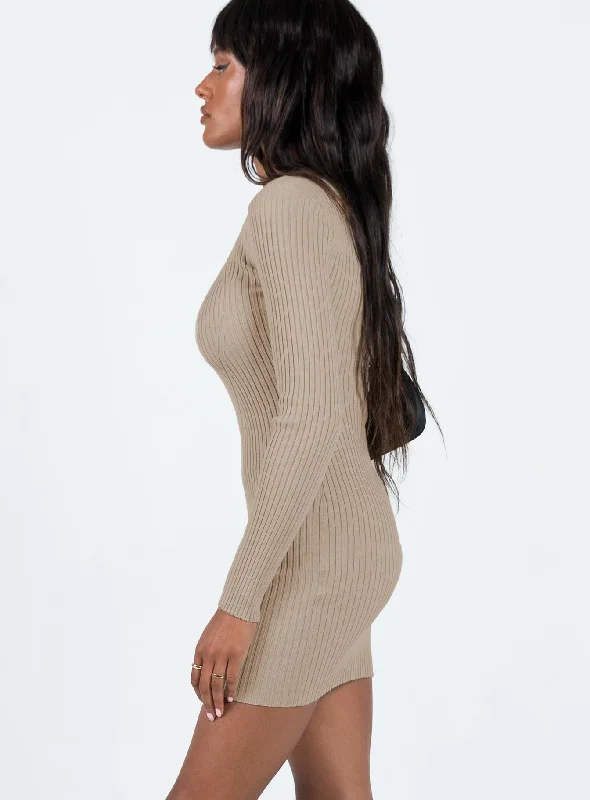 Nicky Mini Dress Beige