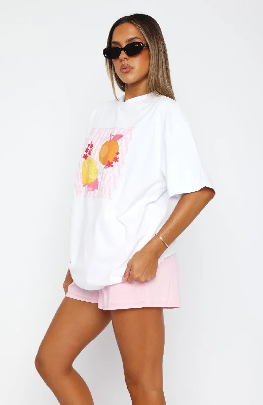 Oh So Sweet Oversized Tee White