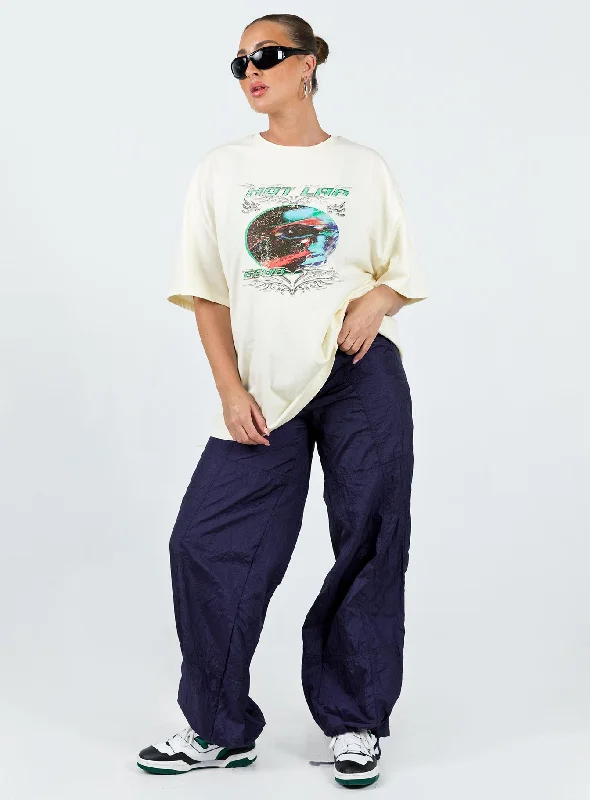 Hot Lap Oversized Tee Ivory