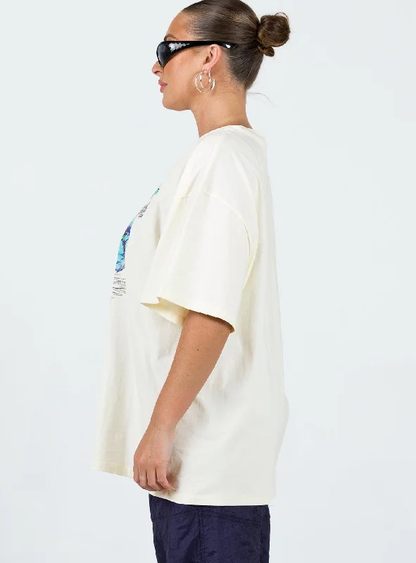 Hot Lap Oversized Tee Ivory