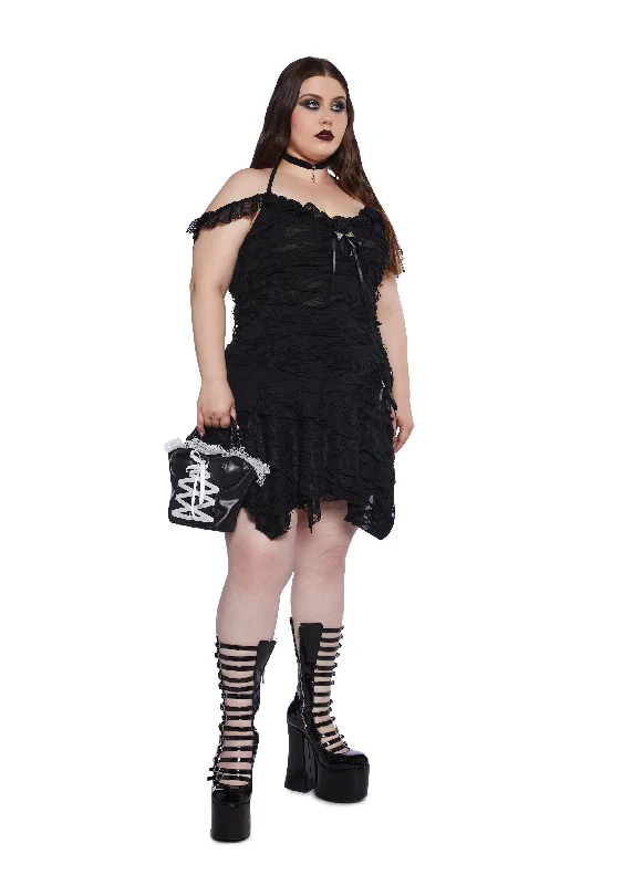 Plus Gothic Gardens Mini Dress