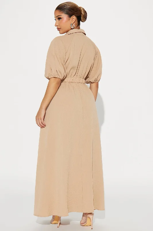 Polina Maxi Dress - Taupe