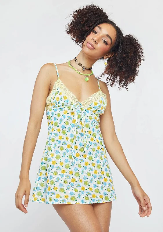 Pretty Please Floral Slip Dress