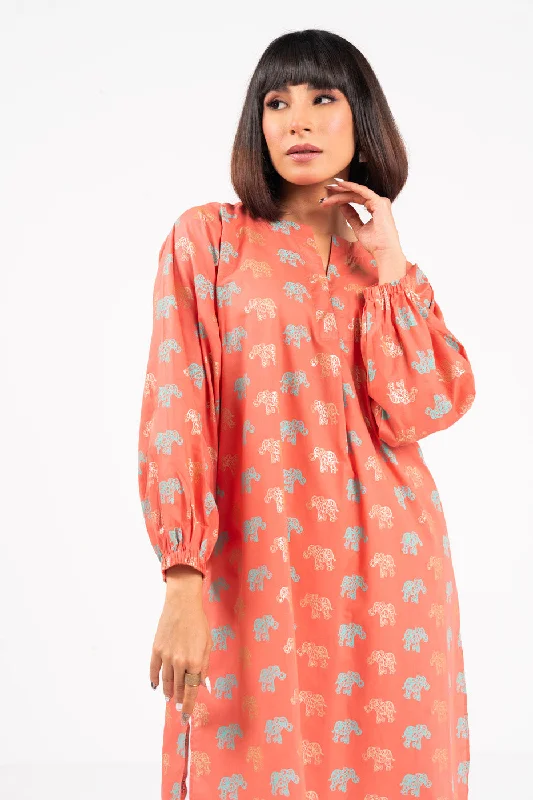 Printed Slub Kurti