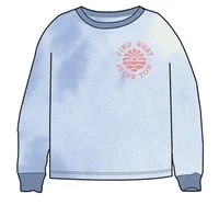 Rediscover Organic Cotton Sweatshirt - Tie Dye Cornflower