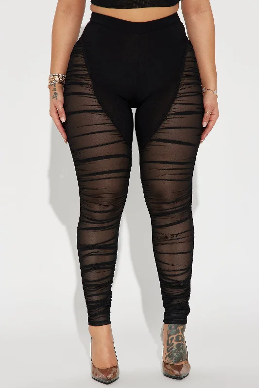 Risky Love Sheer Legging - Black