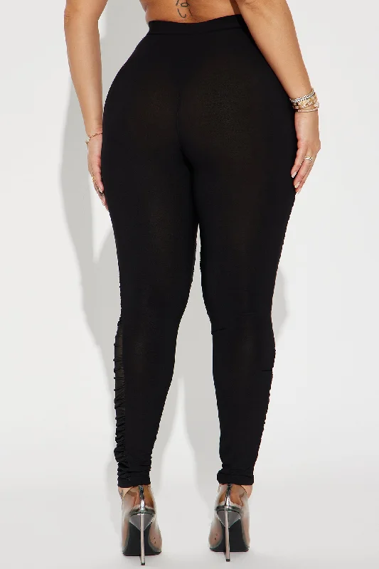 Risky Love Sheer Legging - Black