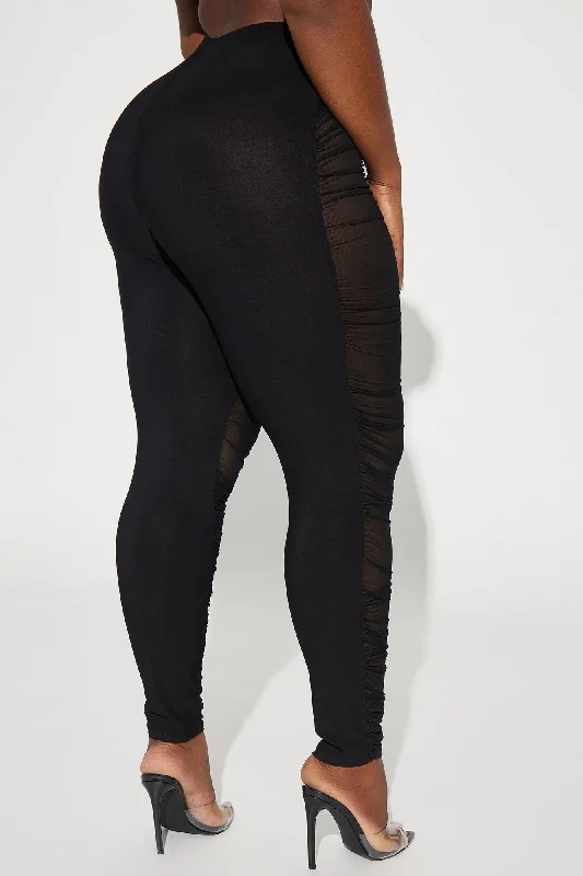 Risky Love Sheer Legging - Black