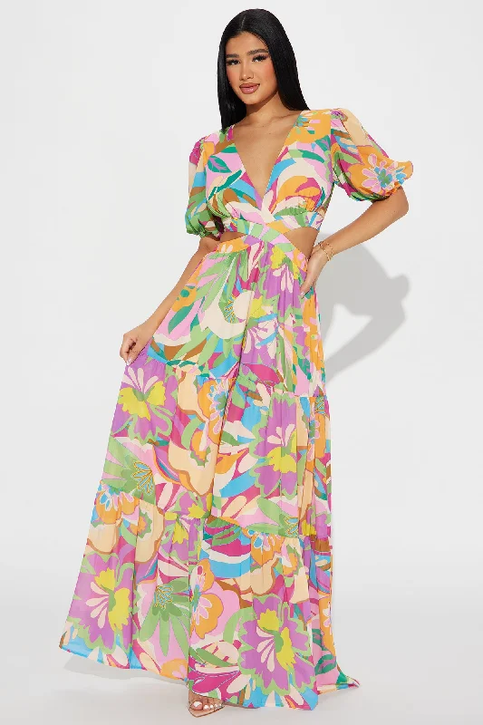 Riviera Dreams Maxi Dress - Multi Color