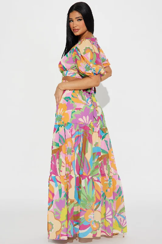 Riviera Dreams Maxi Dress - Multi Color