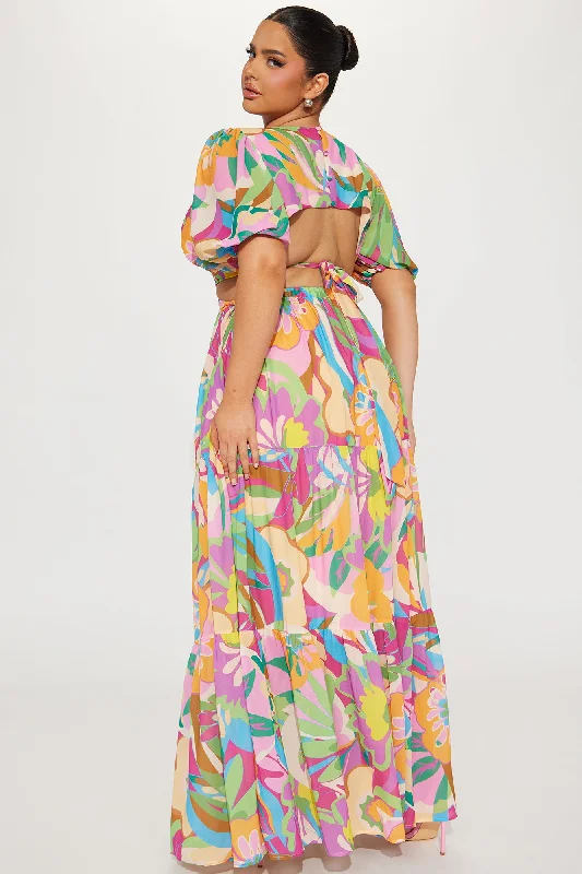 Riviera Dreams Maxi Dress - Multi Color