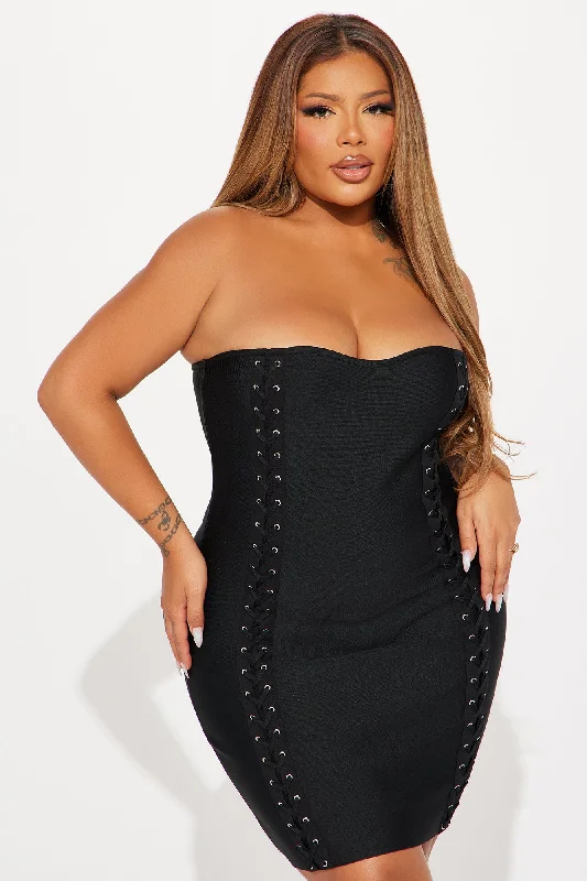 Rock Ur World Bandage Mini Dress - Black