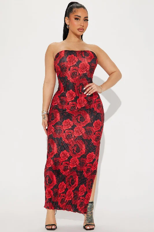 Rosalia Printed Maxi Dress - Black/combo