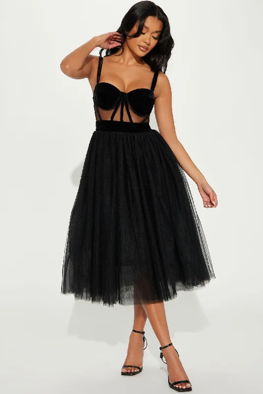 Royal Fantasy Tulle Gown - Black