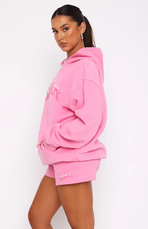 So Wavy Oversized Hoodie Pink