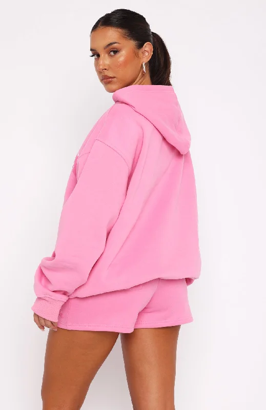 So Wavy Oversized Hoodie Pink