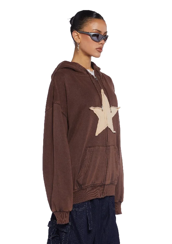 Star Zip-Up Hoodie